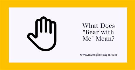 bear with me meaning in tamil